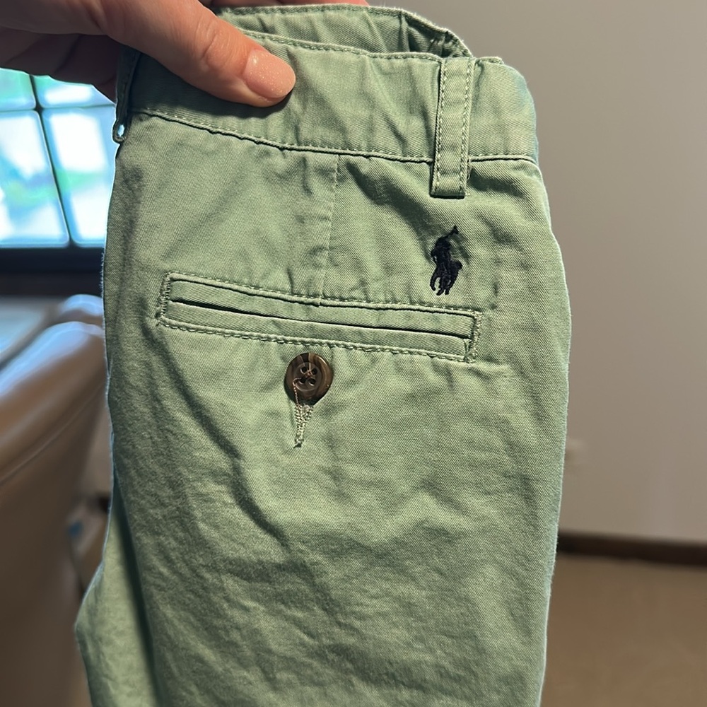 Polo Ralph Lauren Boys Light Green Khaki Pants size 5